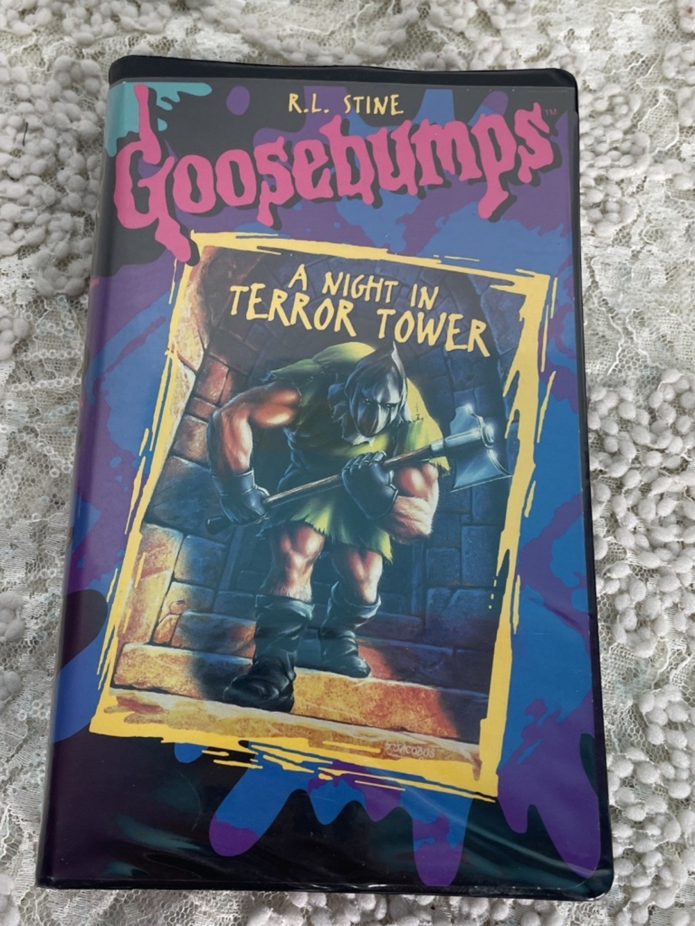 Goosebumps A Night In Terror Tower VHS Nostalgia 1996 Tested Working